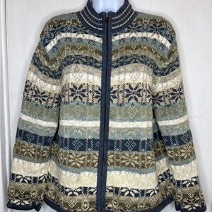 Cozy Nordic Patterned Cardigan